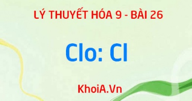 Tính chất vật lý của Clo (Cl), tính chất hóa học của Clo, cách điều chế Clo và ứng dụng - Hóa 9 bài 26